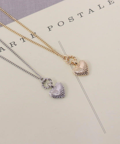 雕刻迷你愛心項鍊