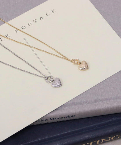 雕刻迷你愛心項鍊