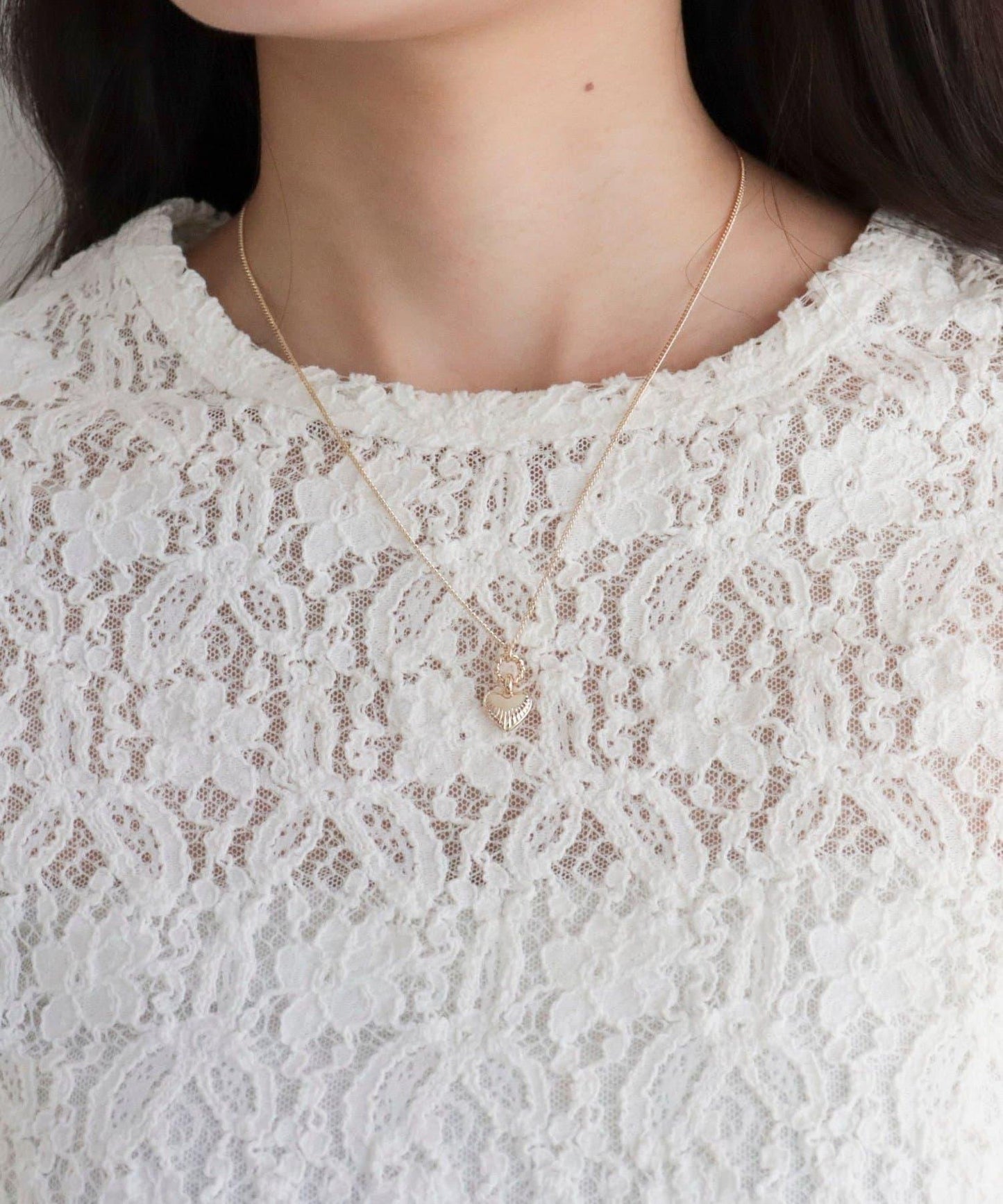 雕刻迷你愛心項鍊