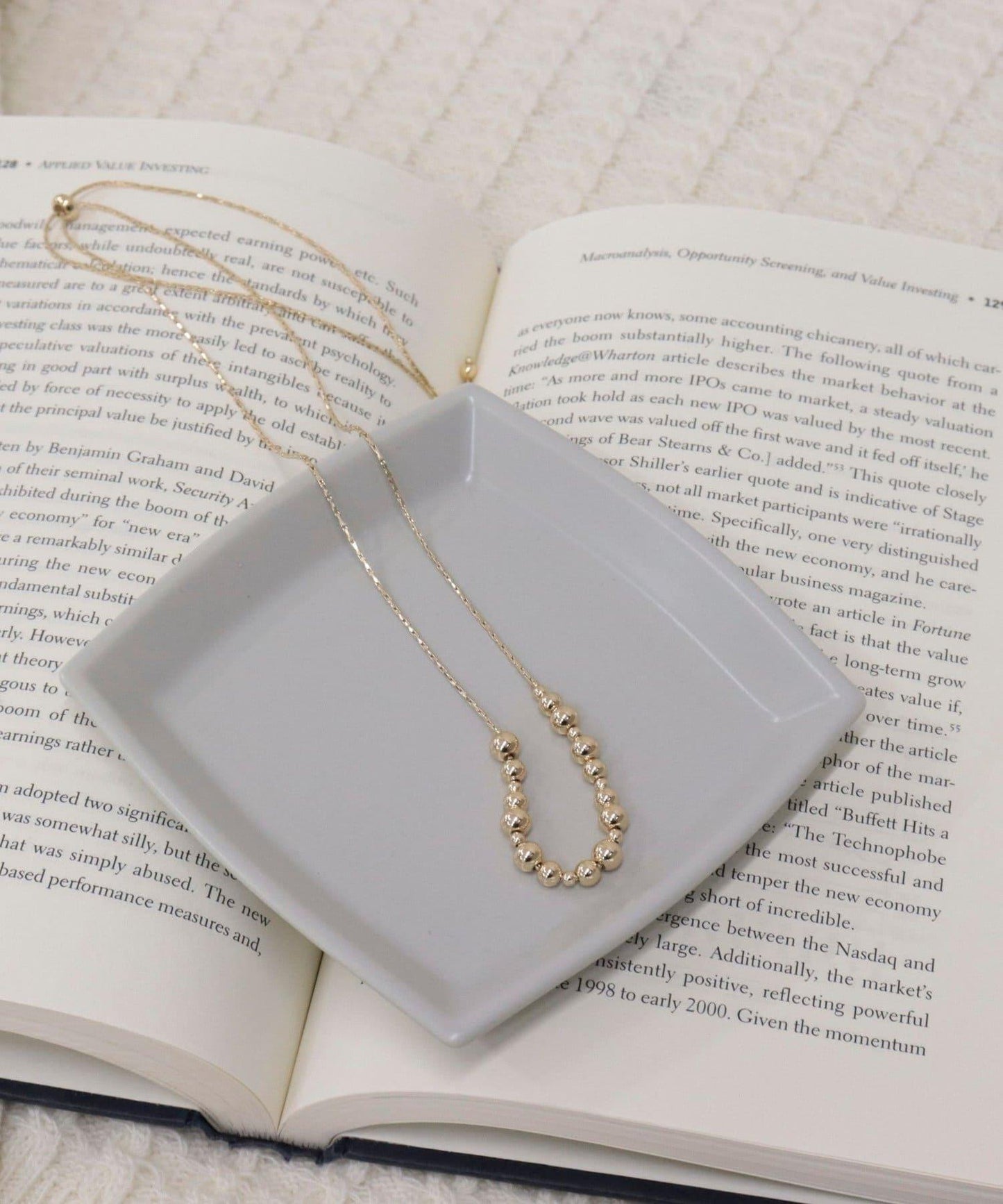 金屬球裝飾可調節項鍊