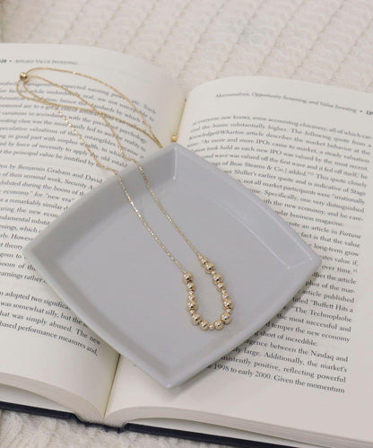 金屬球裝飾可調節項鍊