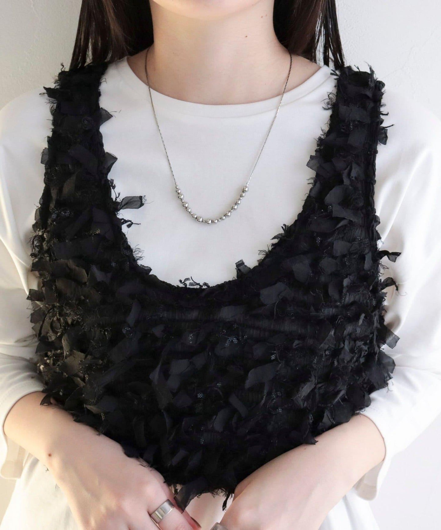 金屬球裝飾可調節項鍊