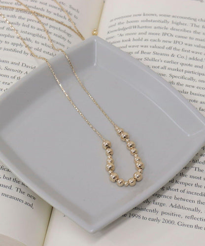 金屬球裝飾可調節項鍊