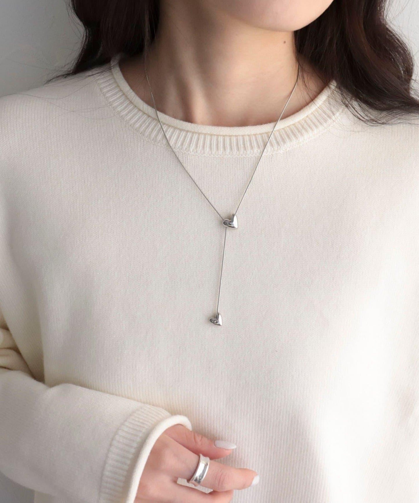 愛心可調節項鍊