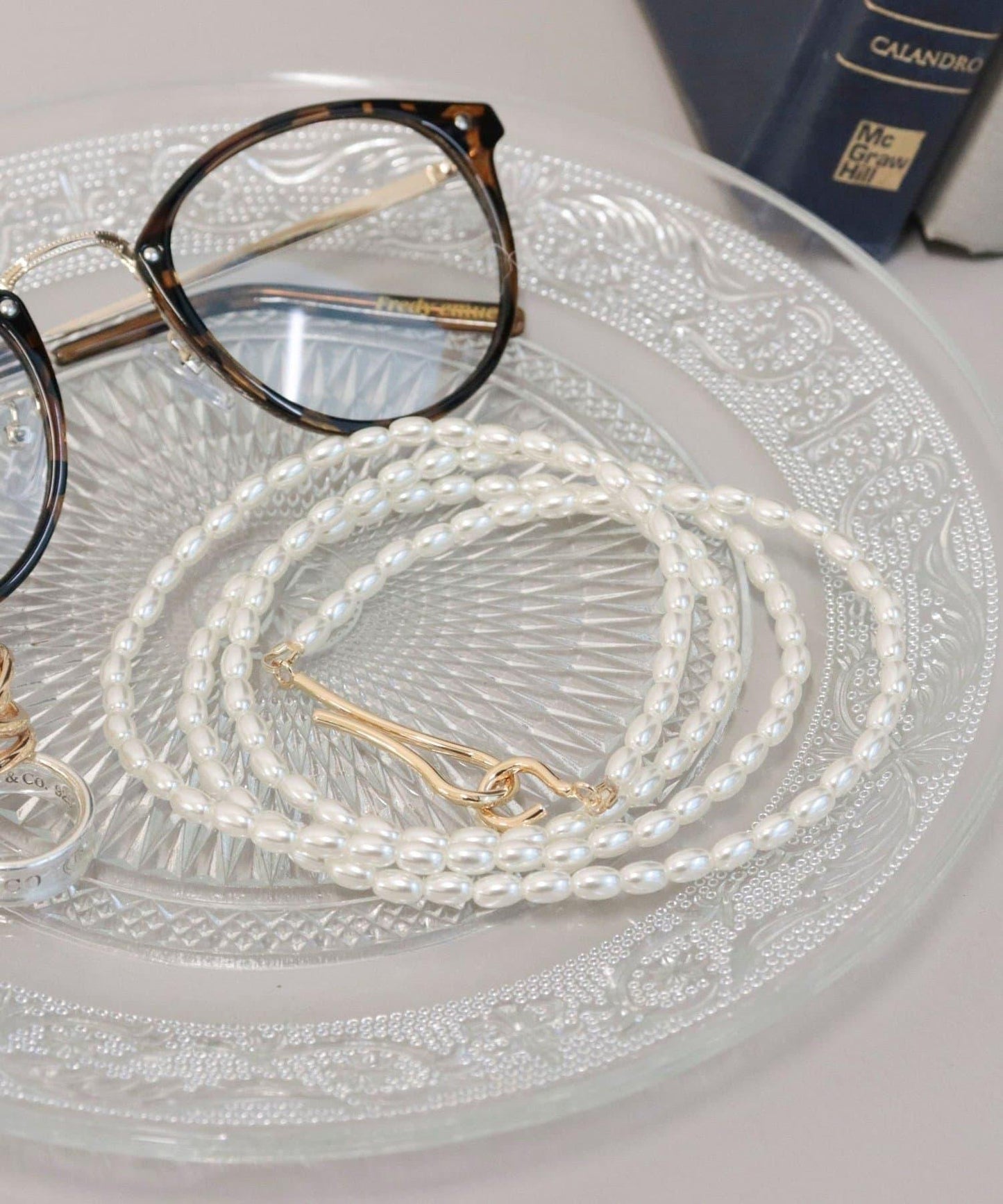 米珠長款掛鉤項鍊