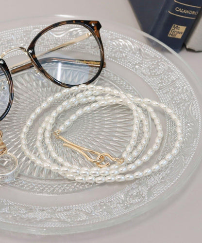 米珠長款掛鉤項鍊