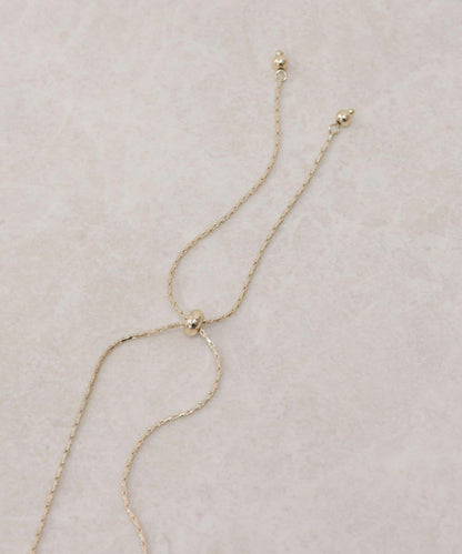 金屬球裝飾可調節項鍊