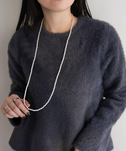 米珠長款掛鉤項鍊