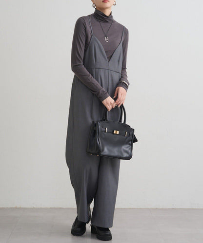 【Loungedress】V領吊帶連體褲