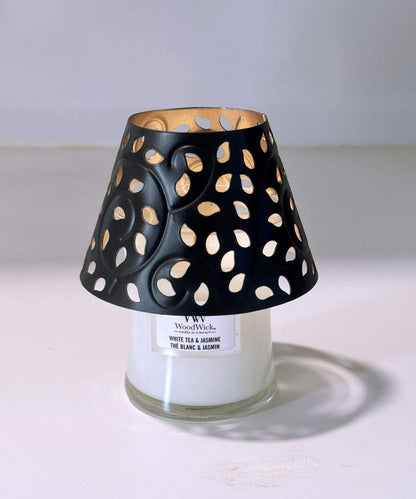 WoodWick玻璃罐香薰蠟燭S號&燈罩套裝