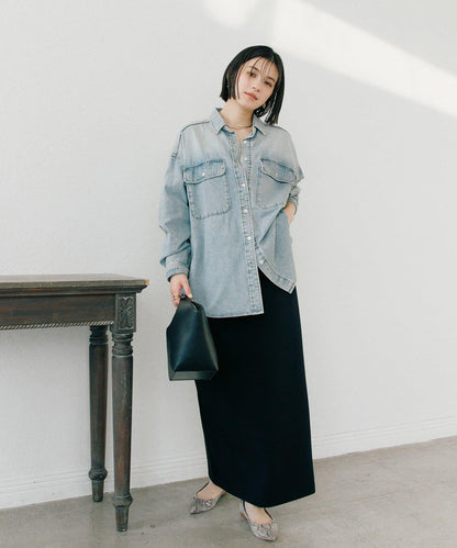 【無壓力】彈力斜紋I型裙