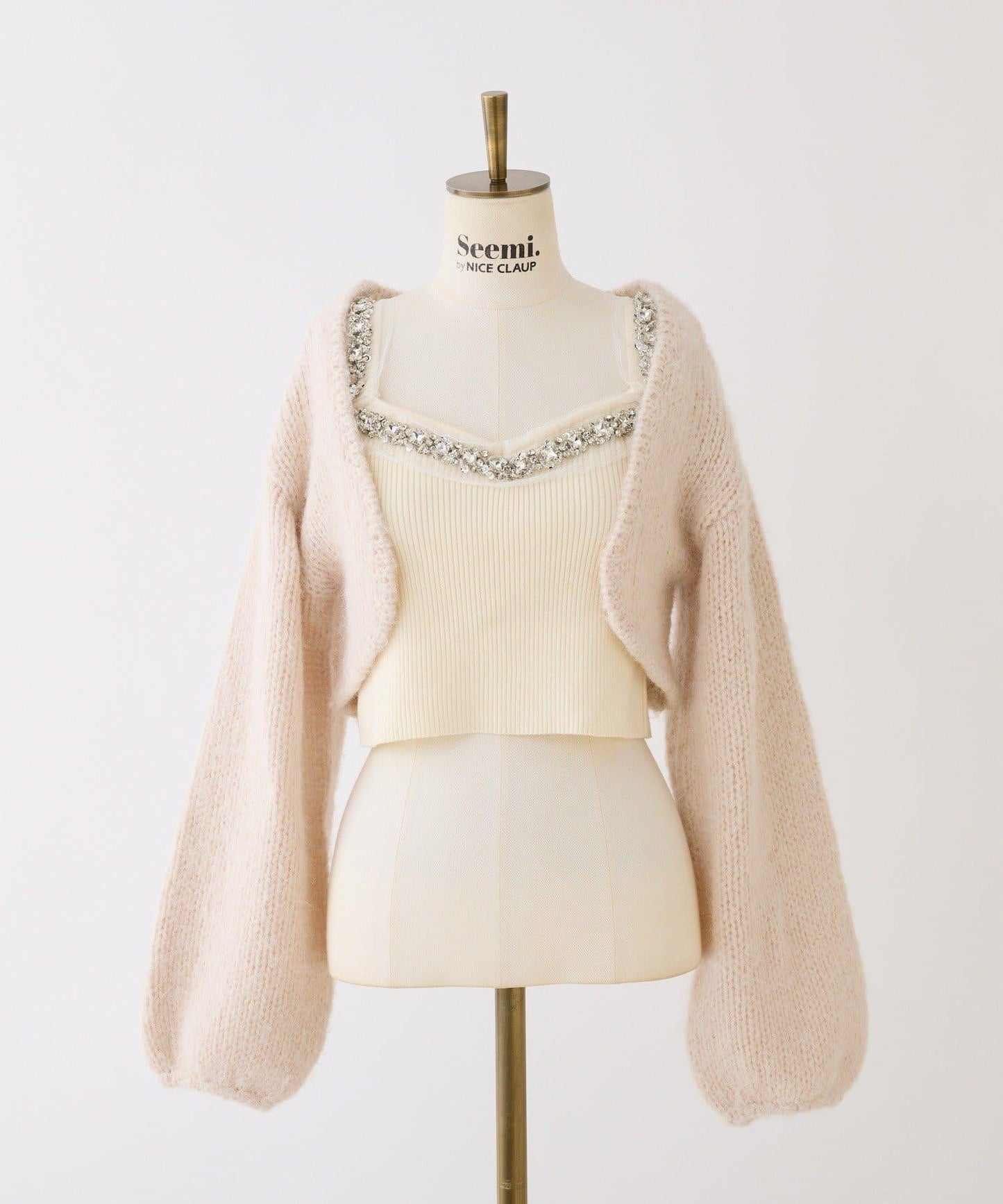 【Seemi】吊帶背心套裝開衫