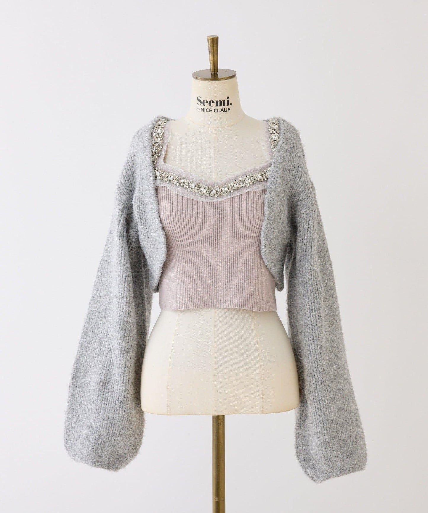 【Seemi】吊帶背心套裝開衫