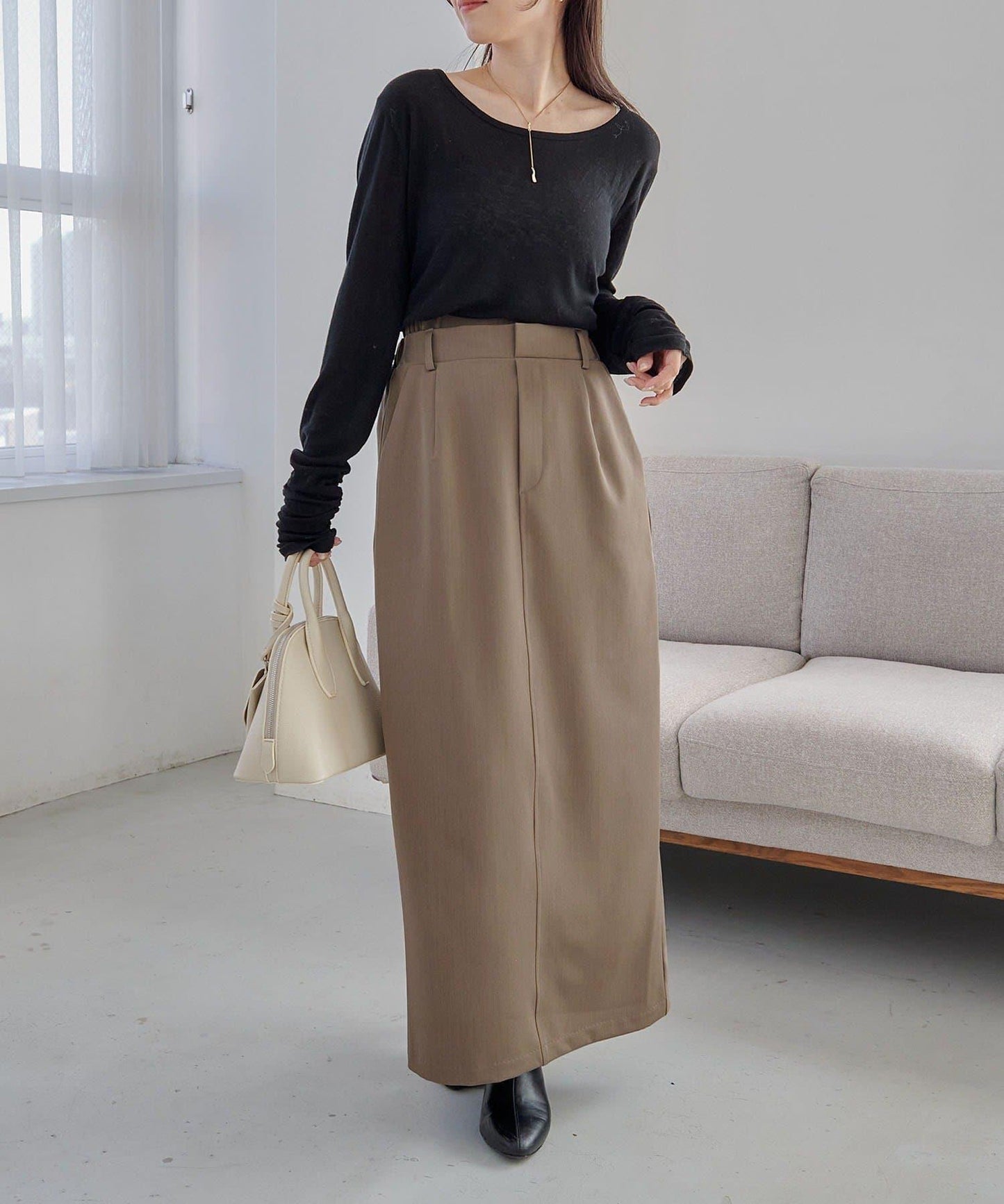 【有小個子尺碼】雙腰頭半身裙