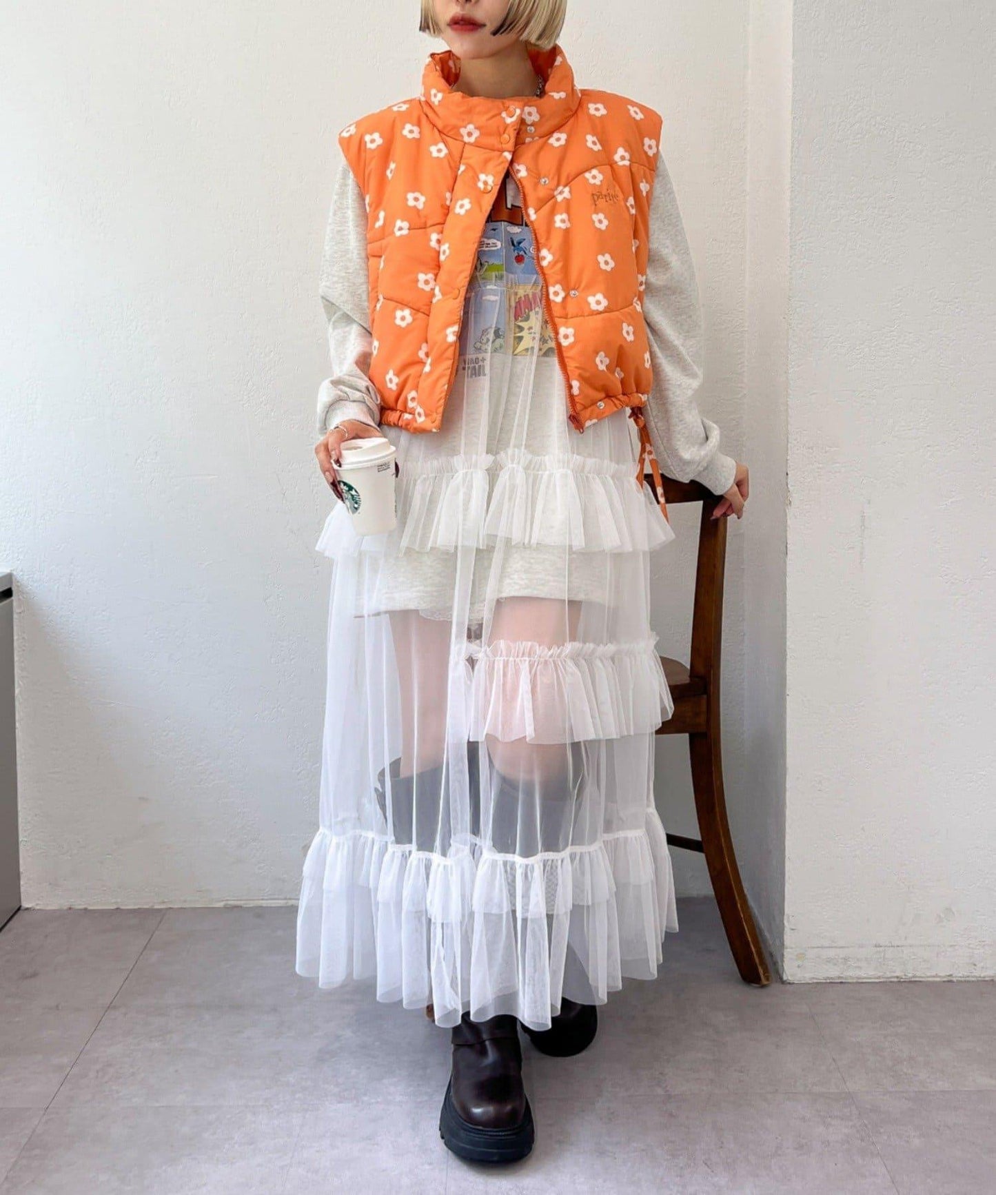 中棉蝴蝶結馬甲