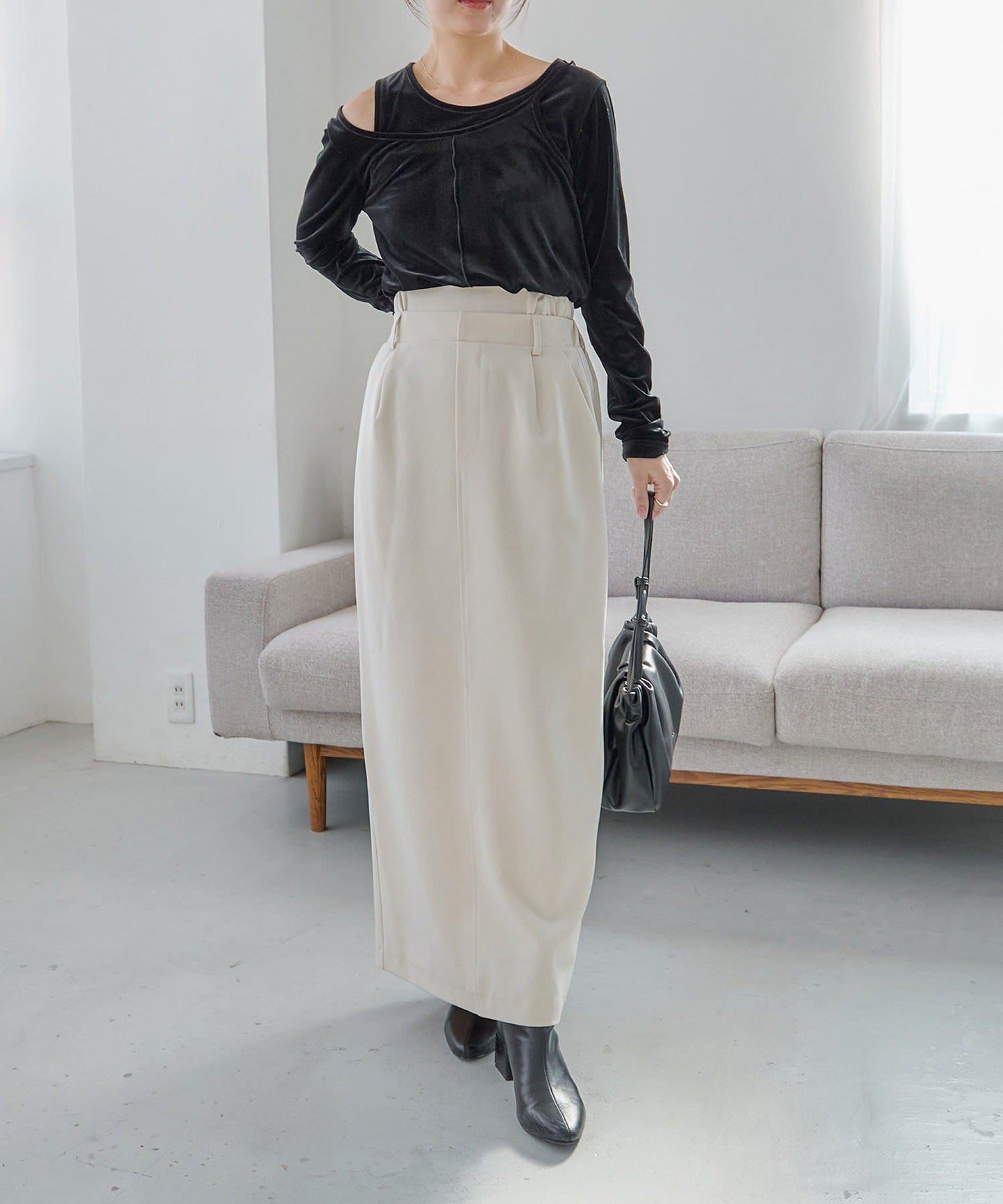 【有小個子尺碼】雙腰頭半身裙