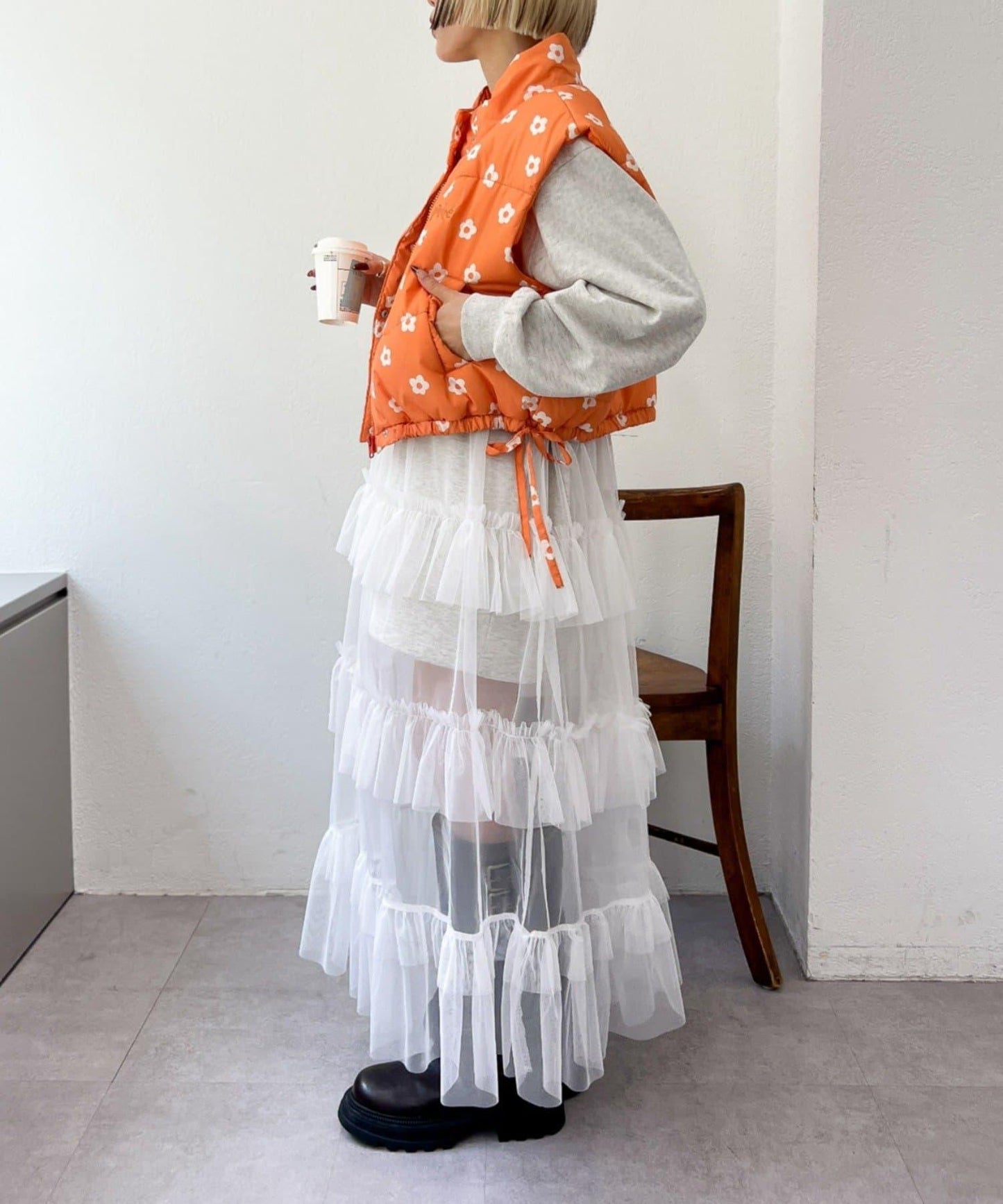 中棉蝴蝶結馬甲