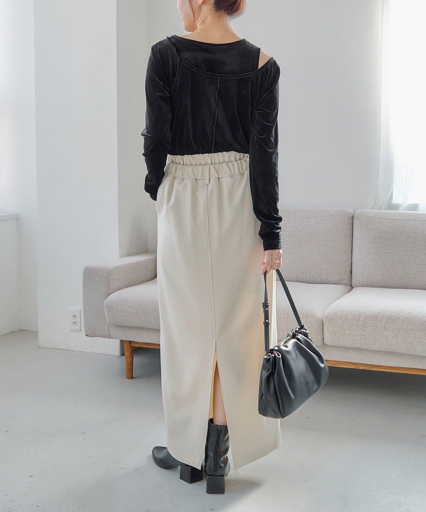 【有小個子尺碼】雙腰頭半身裙