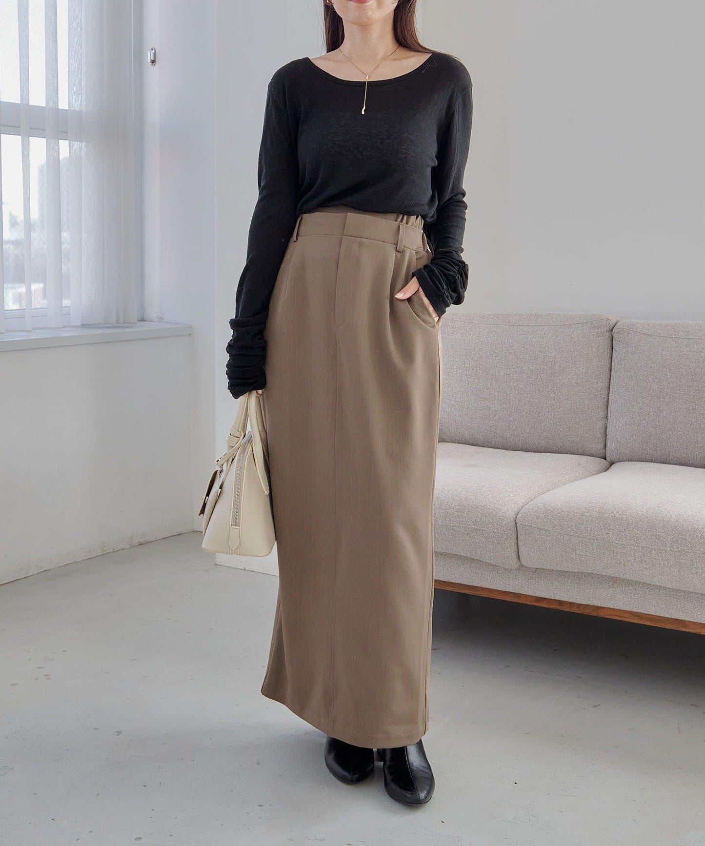 【有小個子尺碼】雙腰頭半身裙