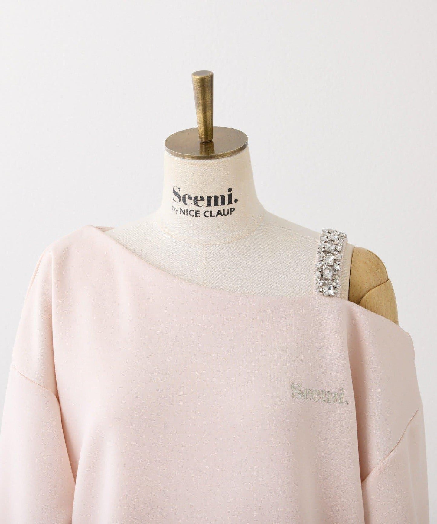 【Seemi】肩部裝飾單肩上衣