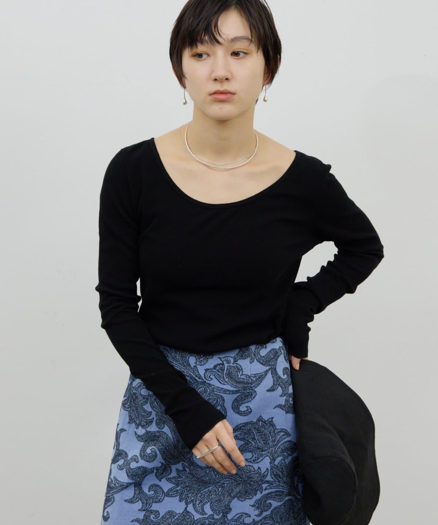 【前後兩穿】高捻螺紋長袖T恤