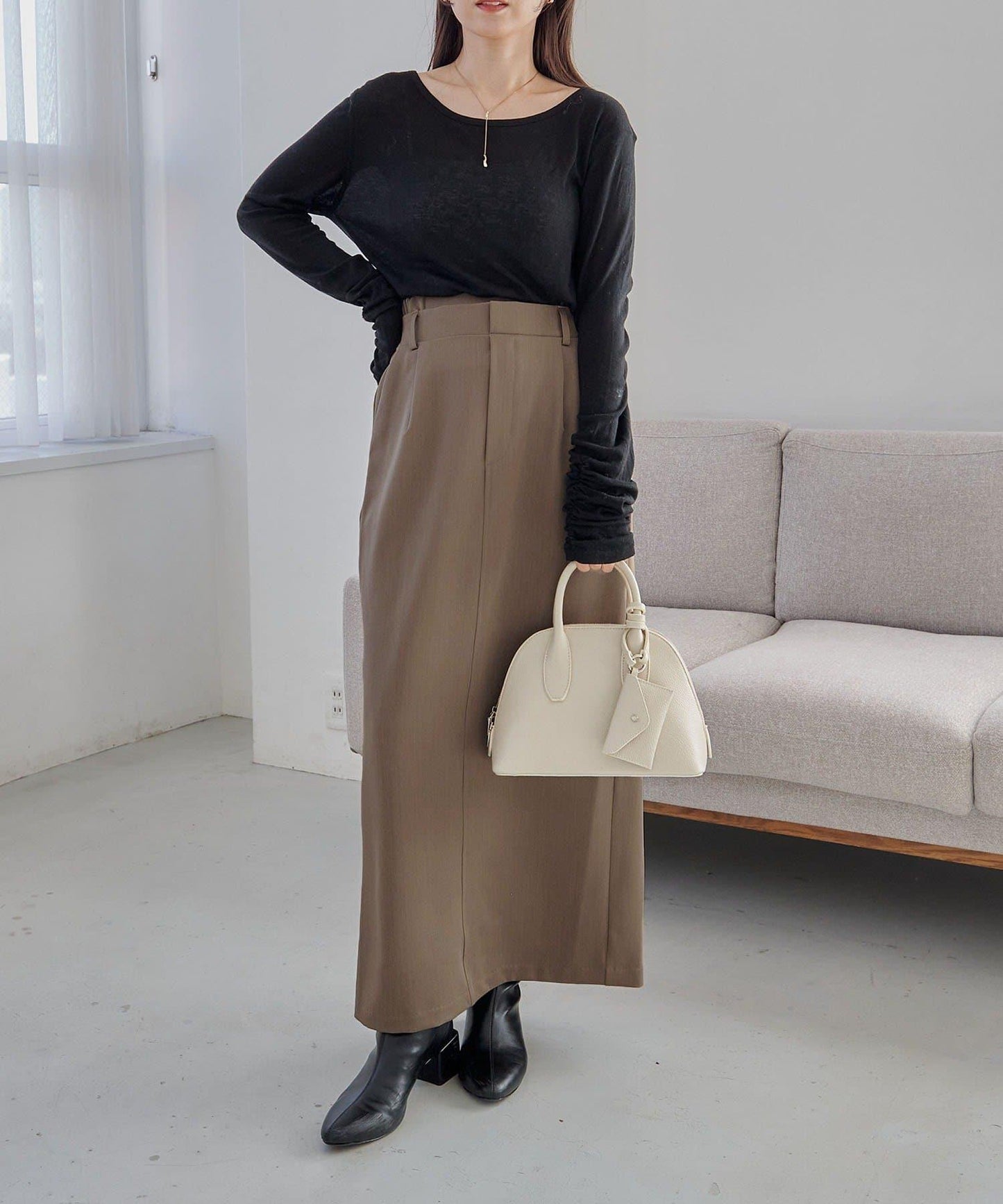 【有小個子尺碼】雙腰頭半身裙