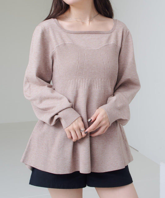 【Kastane】吊帶荷葉邊針織衫