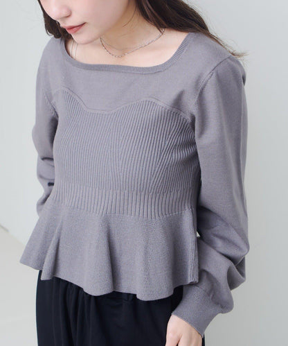 【Kastane】吊帶荷葉邊針織衫