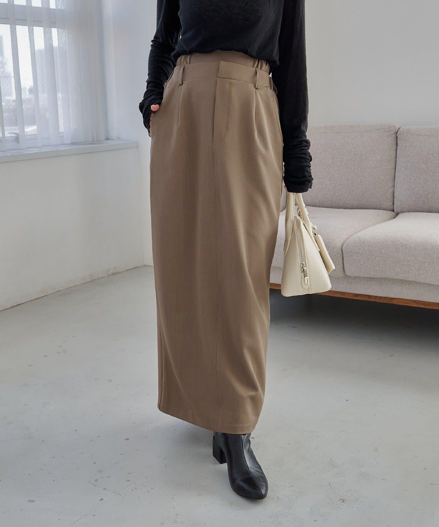 【有小個子尺碼】雙腰頭半身裙