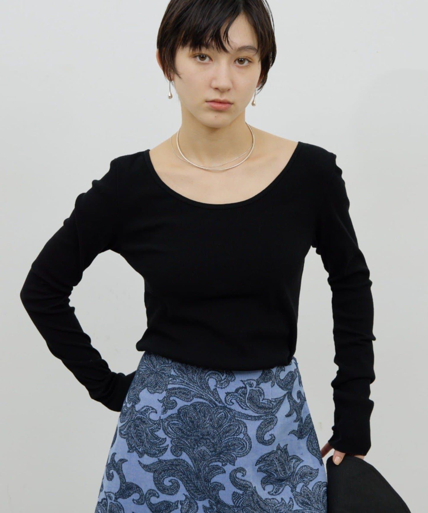 【前後兩穿】高捻螺紋長袖T恤