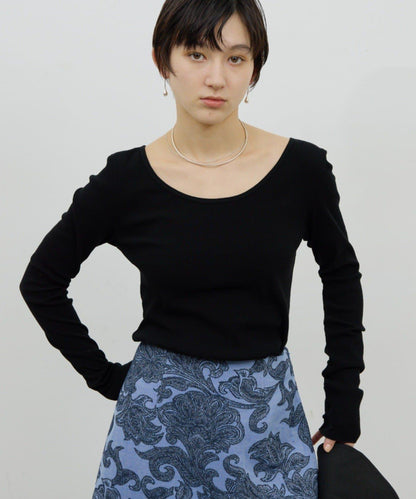 【前後兩穿】高捻螺紋長袖T恤