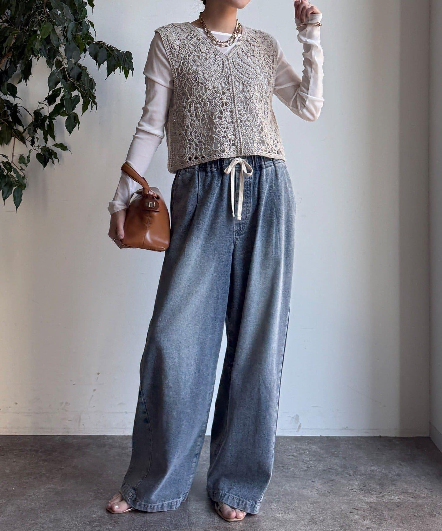 鉤針編織針織背心