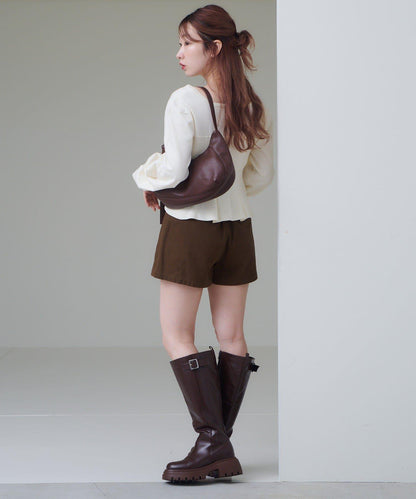 【Kastane】吊帶荷葉邊針織衫