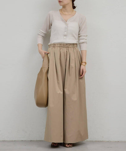 透視亨利領針織衫