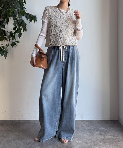 鉤針編織針織背心