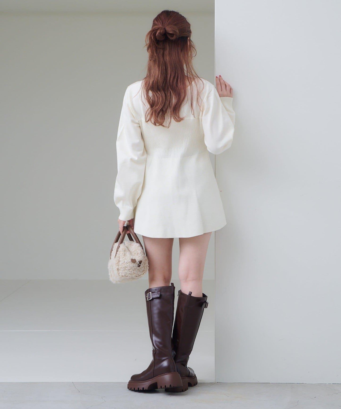 【Kastane】吊帶荷葉邊針織衫