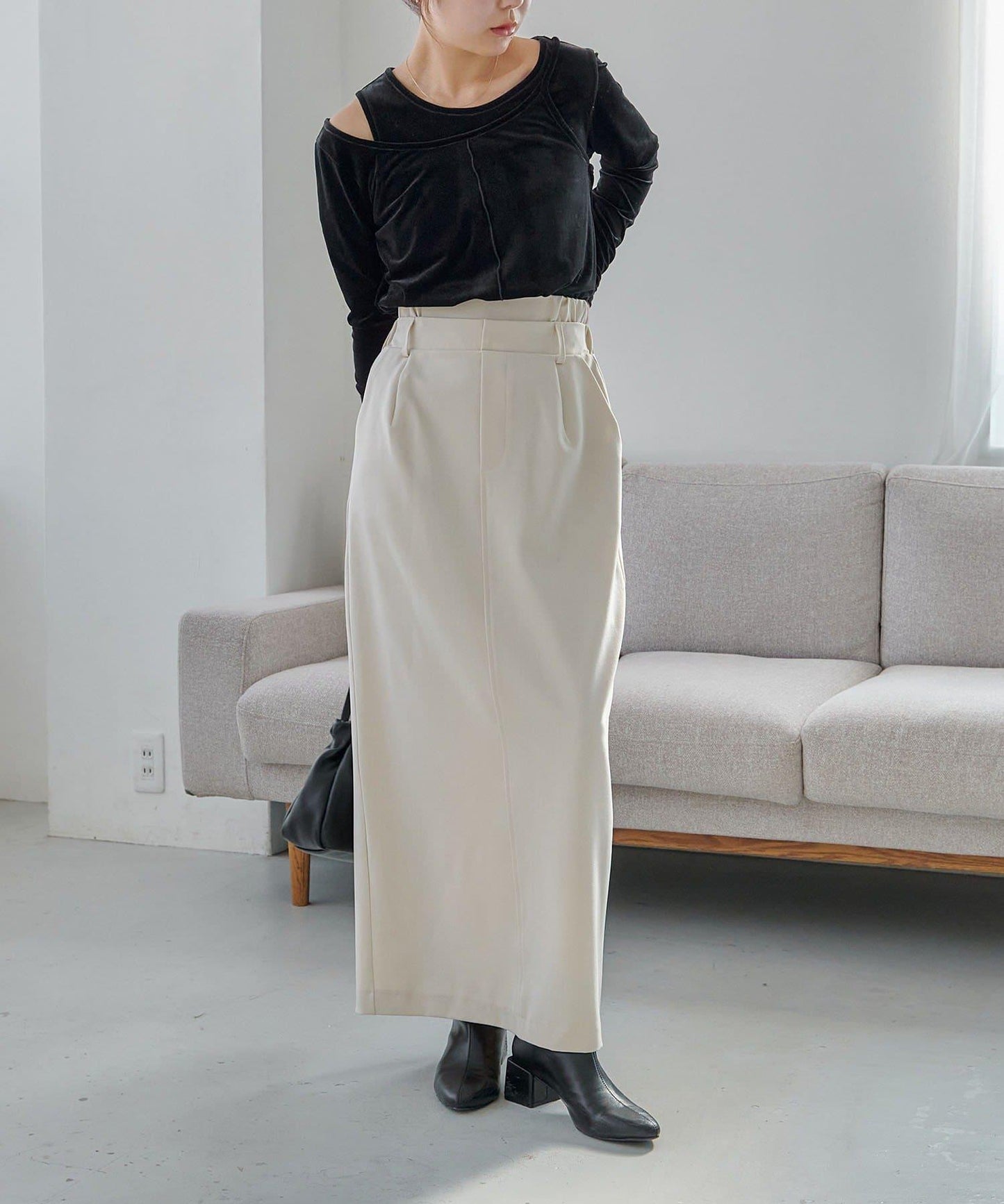 【有小個子尺碼】雙腰頭半身裙