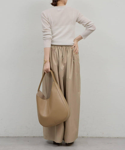 透視亨利領針織衫