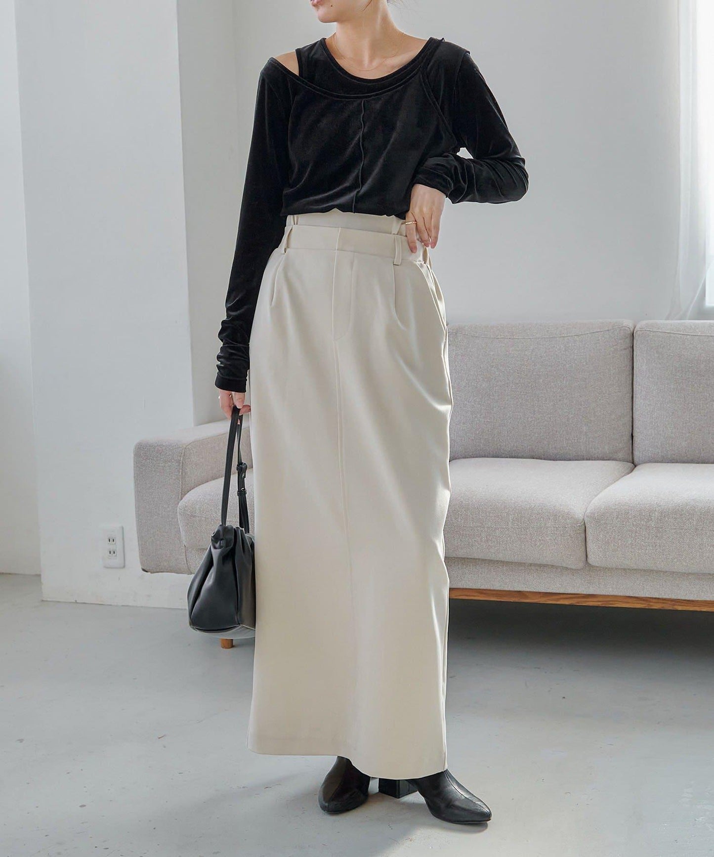 【有小個子尺碼】雙腰頭半身裙