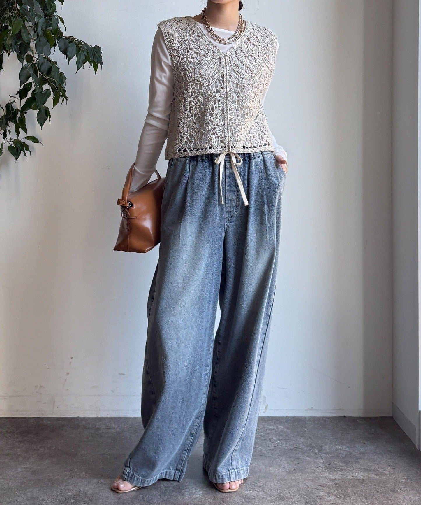 鉤針編織針織背心