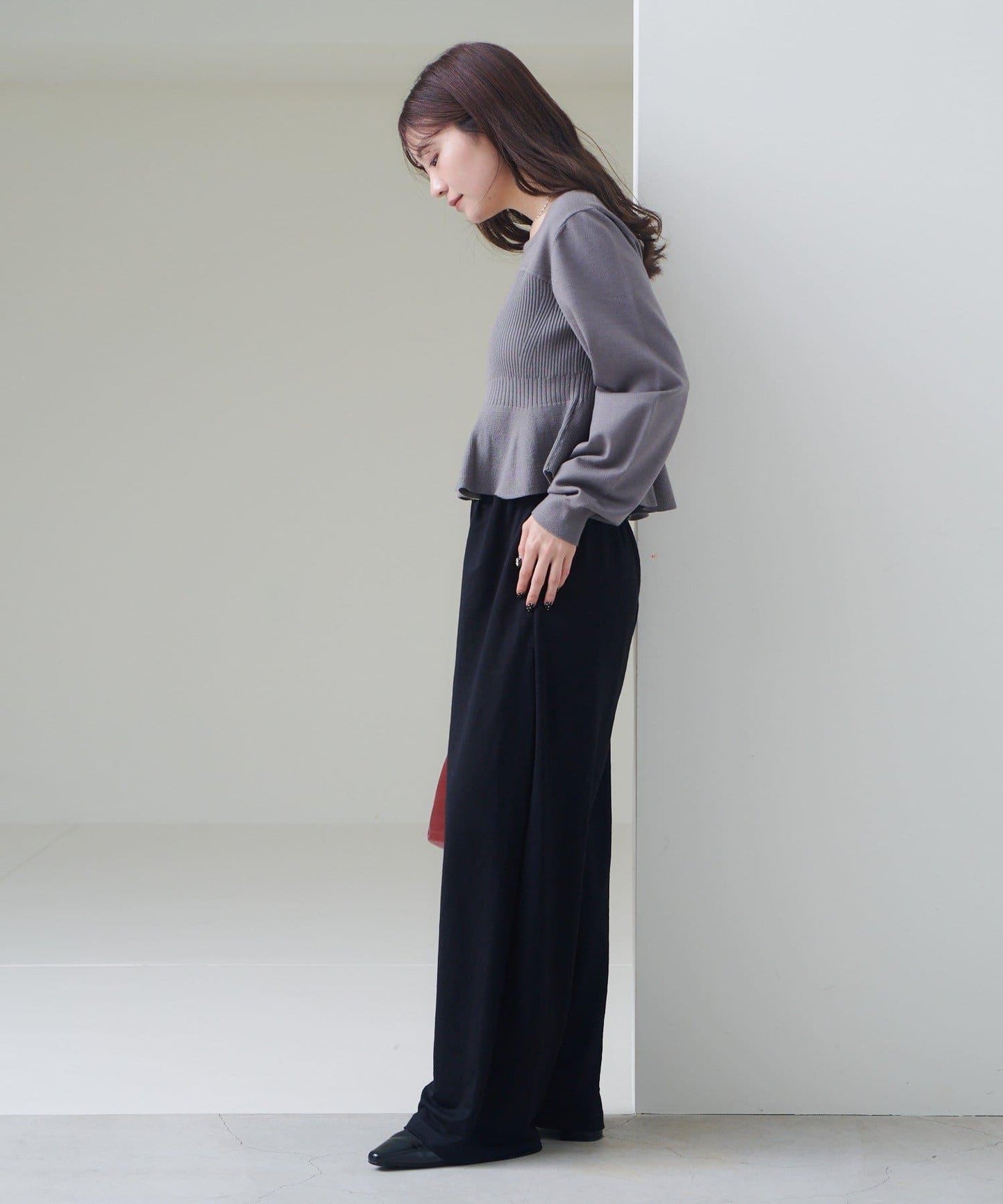 【Kastane】吊帶荷葉邊針織衫