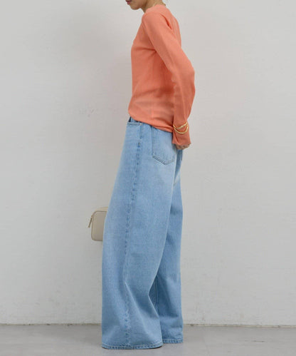 透視亨利領針織衫