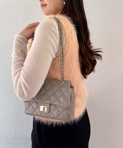 【La boutique BonBon】長款羽毛前後兩穿針織背心