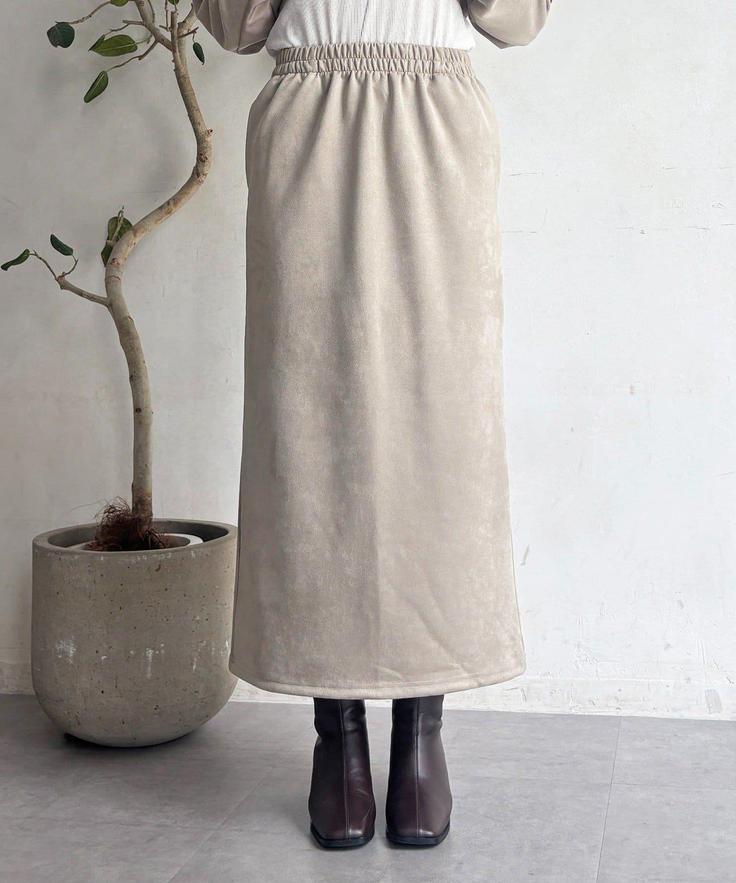 仿麂皮軍風套裝