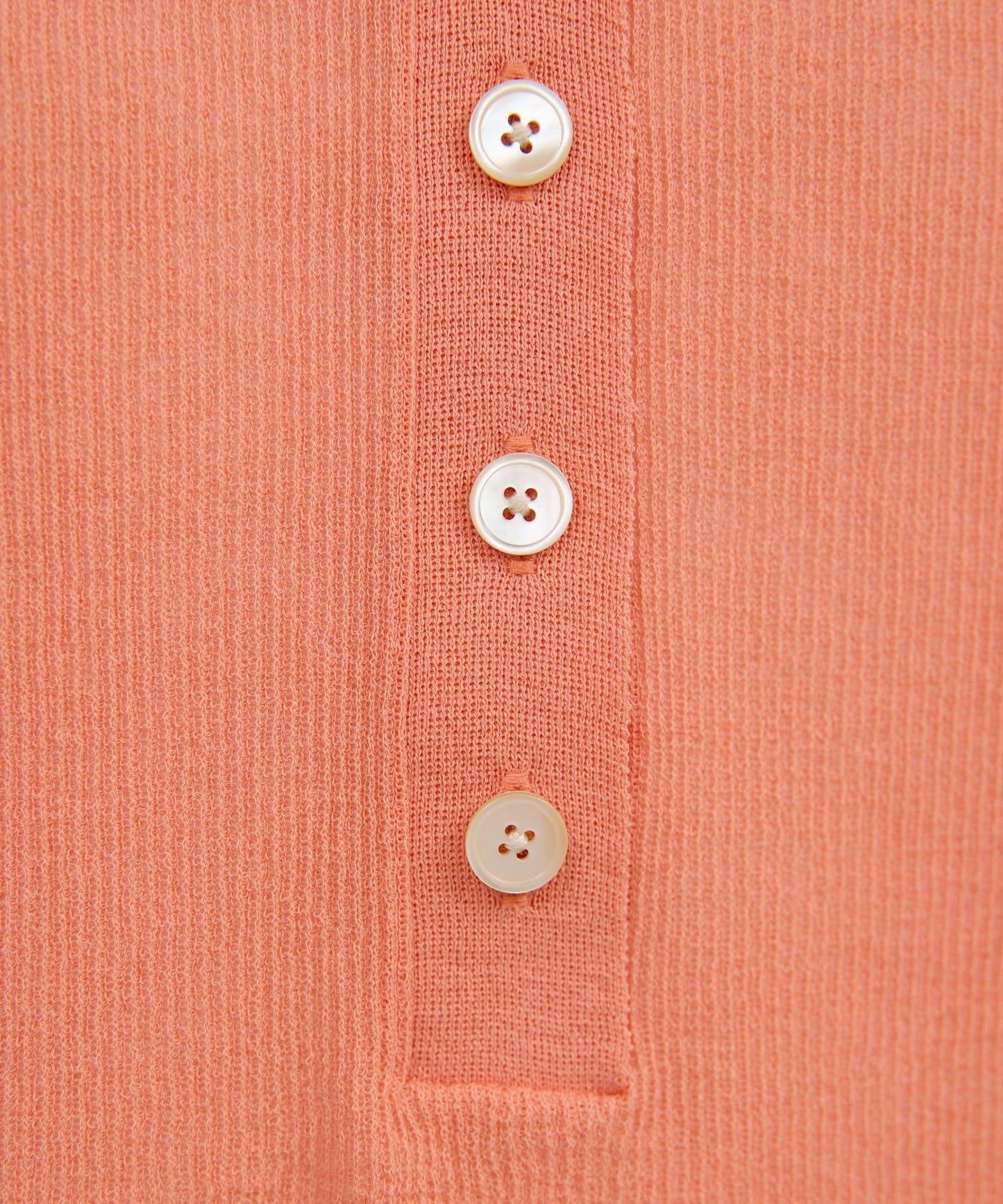 透視亨利領針織衫