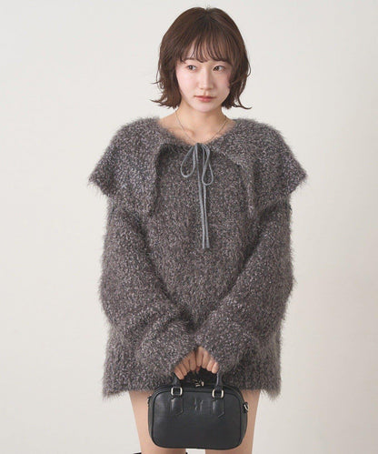 【mystic】[mline]帶領雪花絨針織衫