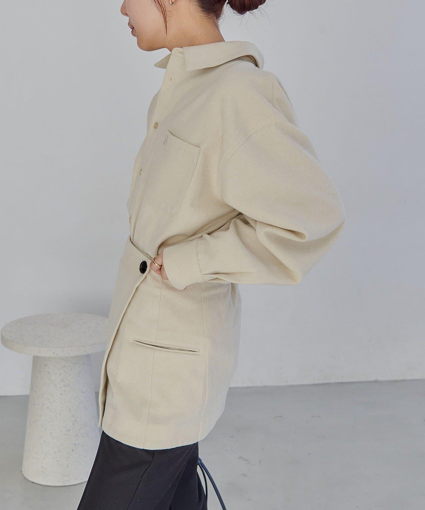 CAPRICIEUX LE'MAGE 裹身疊穿設計 襯衫