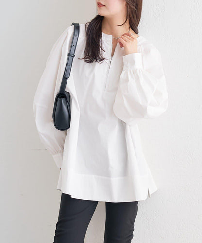 半拉鍊長款上衣