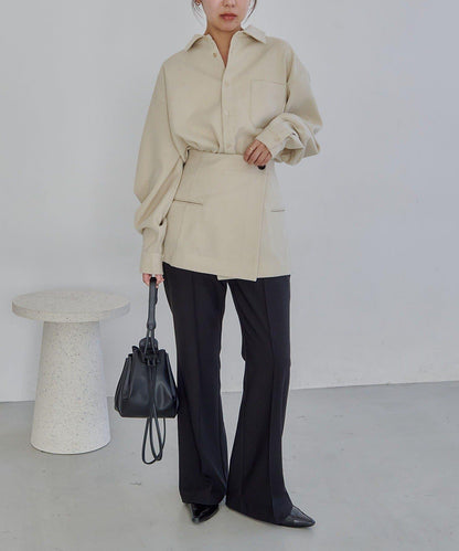 CAPRICIEUX LE'MAGE 裹身疊穿設計 襯衫