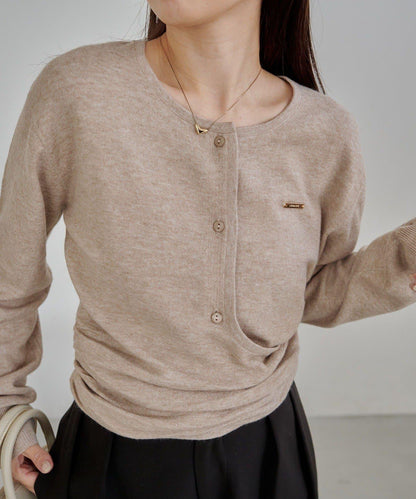 開衫風不對稱針織衫